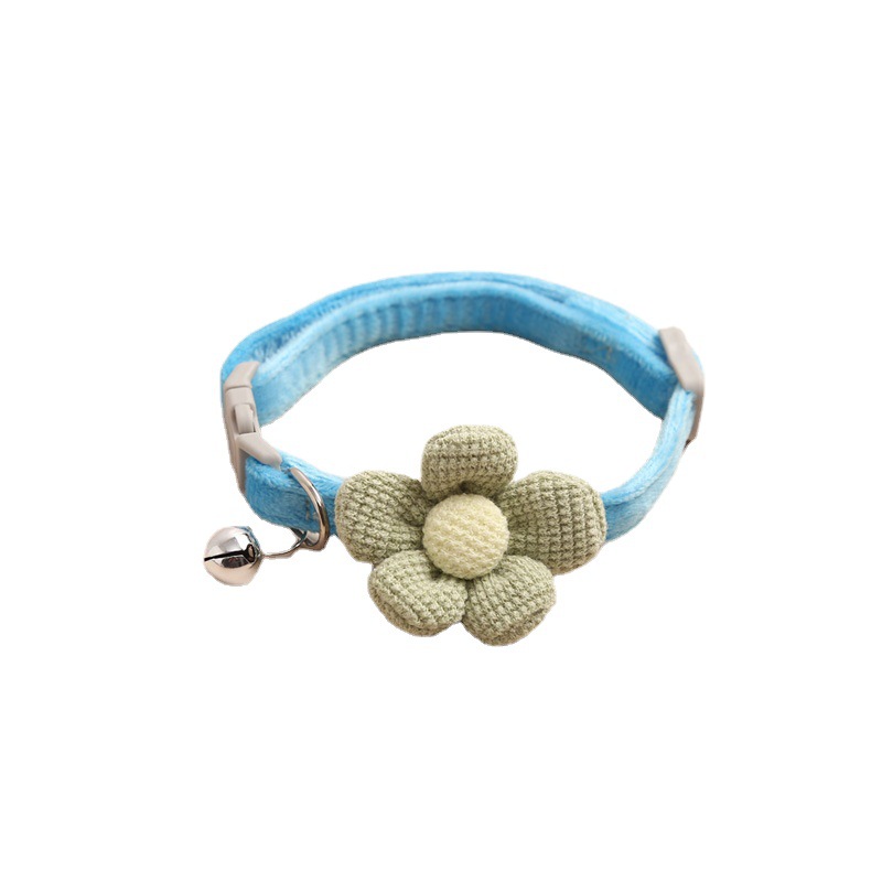 Amazon Dog Collar Flower Cat Dog Jewelry Pet Collar Bell Small and Medium Size Cat Dog Cat Collar Cute