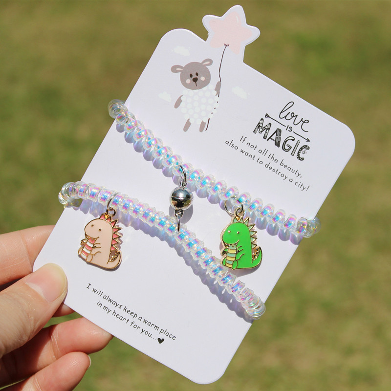 Children's bracelet cute girls' telephone line bracelet little girl cartoon accessories small free bear Korean style bracelet