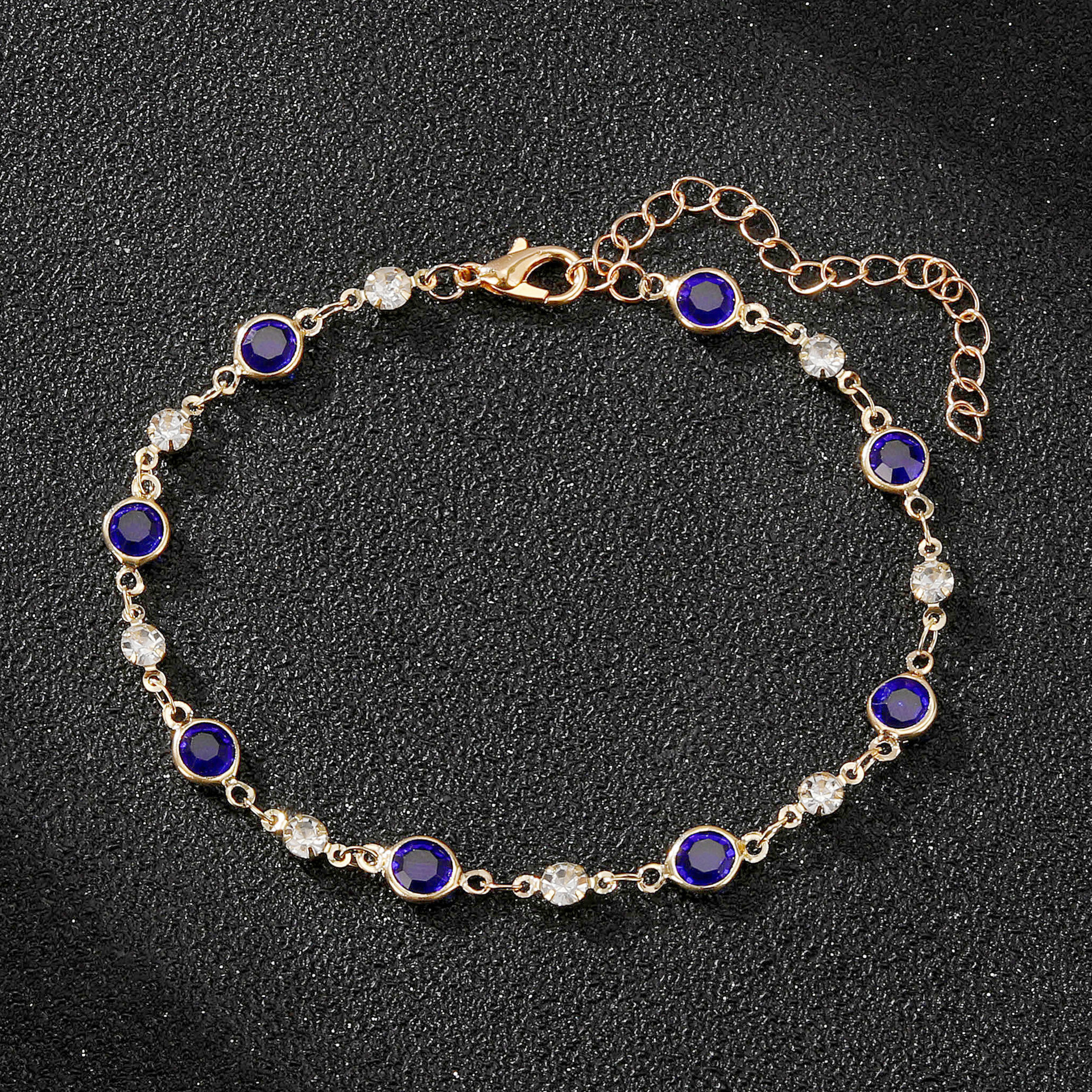 New cross-border AliExpress Amazon hot selling personalized accessories elegant women's all-match fashion colorful crystal bracelet