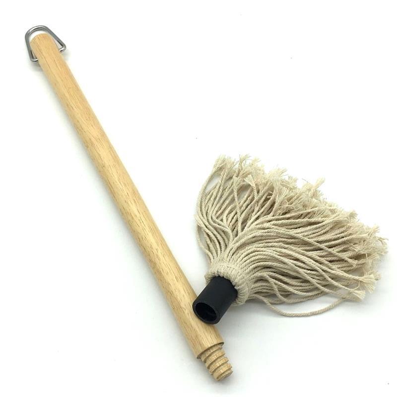 BBQ Barbecue feeding Mop rubber wooden handle Mop oil brush dipping brush barbecue oil brush tool