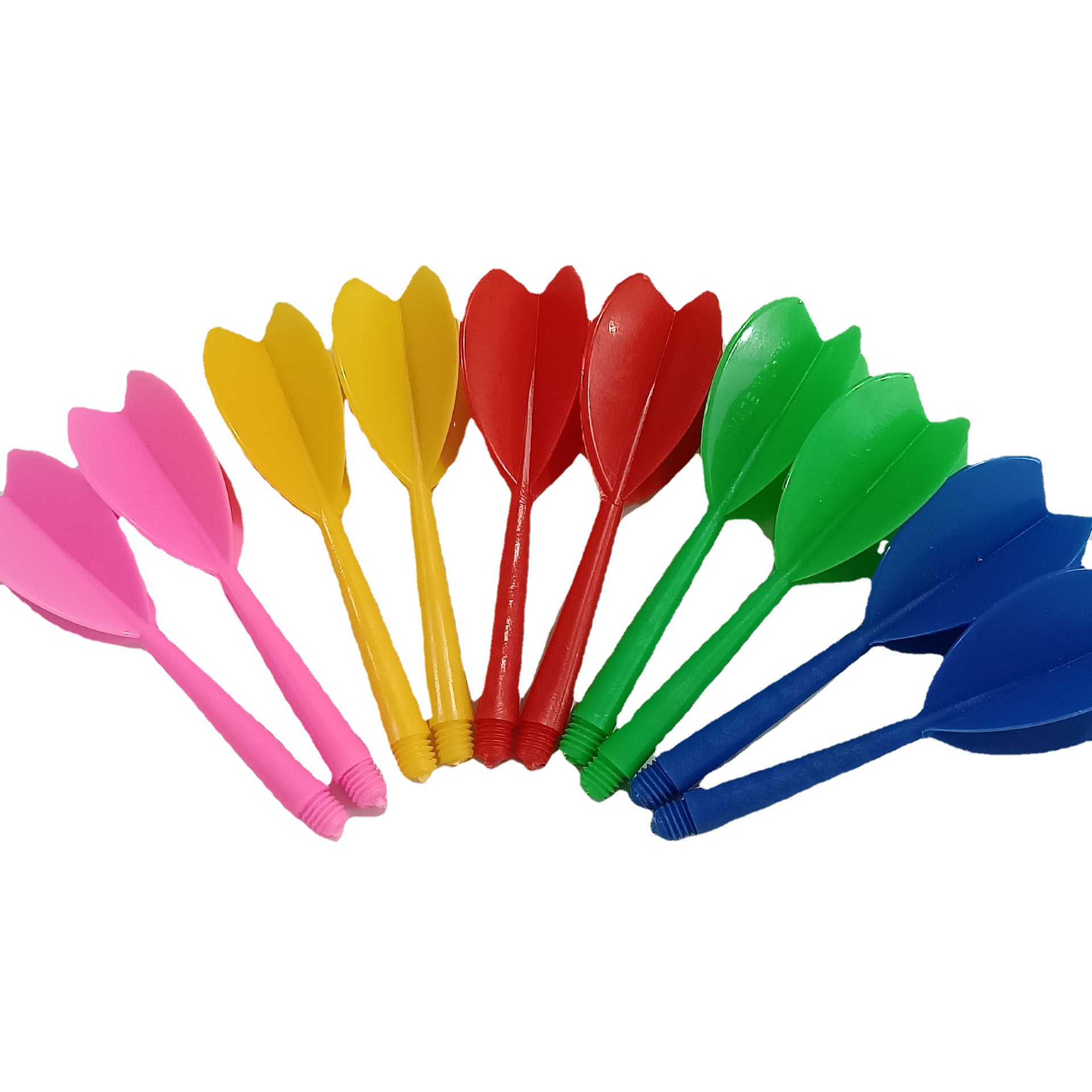 6mm thread diameter one-piece dart tail multi-color selection plastic one-piece dart tail