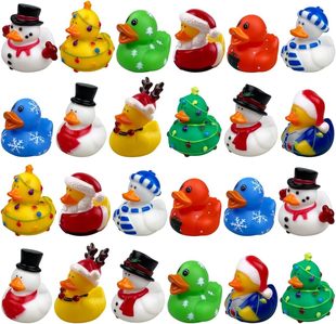 Blind Box Christmas Duck Children's 2 Inch Water Duck Santa Claus Duck New Year Duck Party Decoration Gummed Duck Ornaments