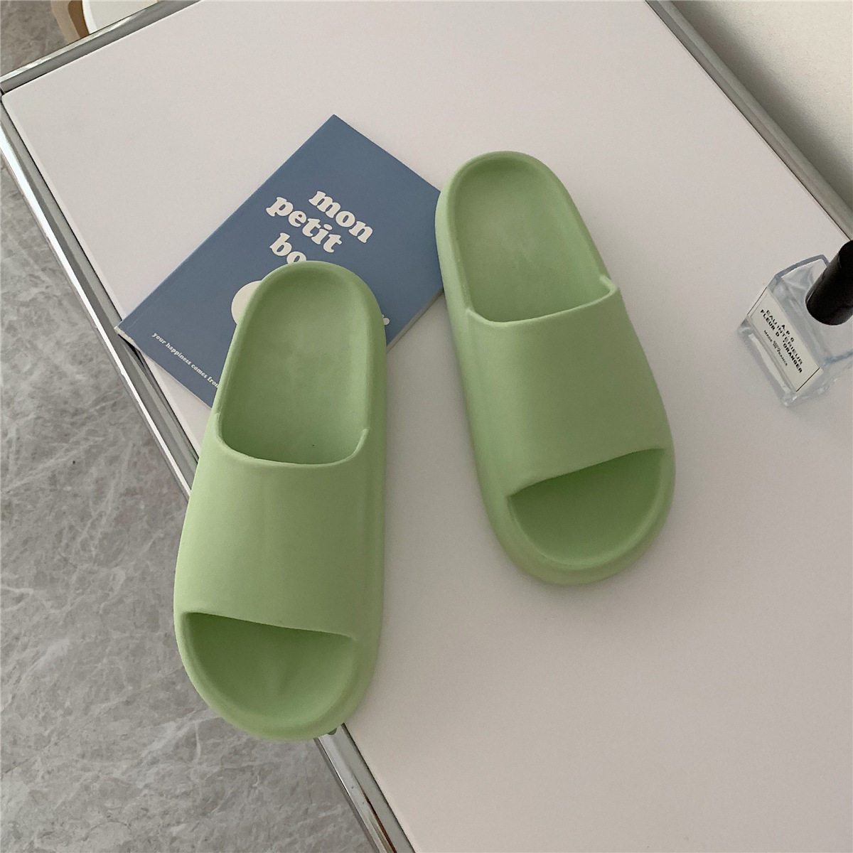 Summer Couple's Home Men's and Women's Sandals and Slippers Indoor and Outdoor Bathroom Bathing Japanese Solid Color Thick Bottom Sandals 5529CS