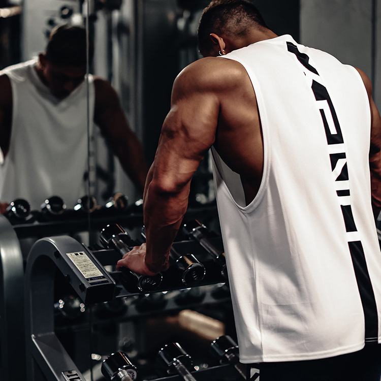 2022 summer new sports vest men's loose large size quick-drying mesh vest thin sleeveless waistcoat discount