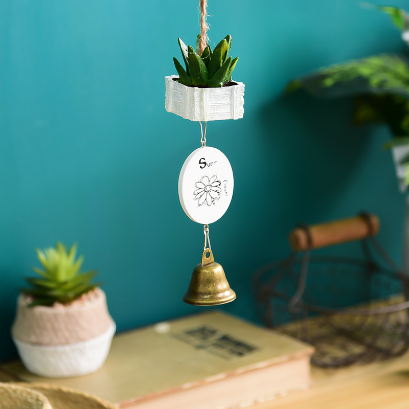 Japanese Style Resin Wind Bell Room Bell Car Pendant Cartoon Black Cat Birthday Gift Balcony Sunny Baby Dress