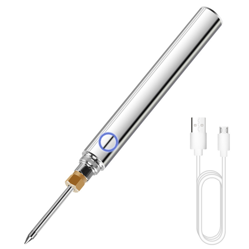 Wireless charging soldering iron household lithium battery soldering pen soldering iron maintenance internal heating battery usb portable small electric iron