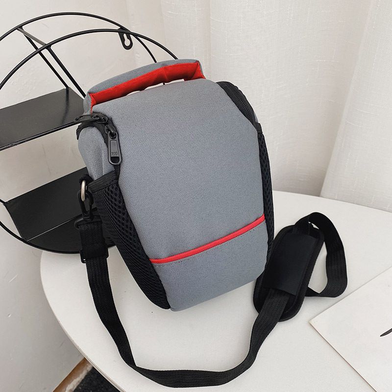 Applicable Triangle Digital Camera Bag Single Shoulder Crossbody SLR Camera Bag Lightweight Storage Canvas Foreign Trade Bag