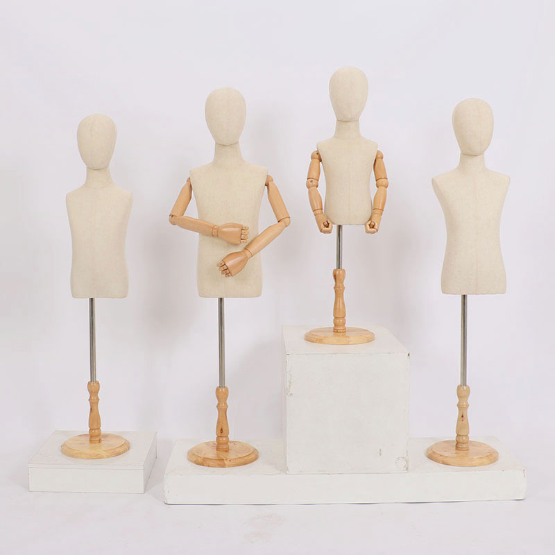 Children's model props children's clothing store half-body children's photo head children's clothing model stand humanoid clothing store display rack