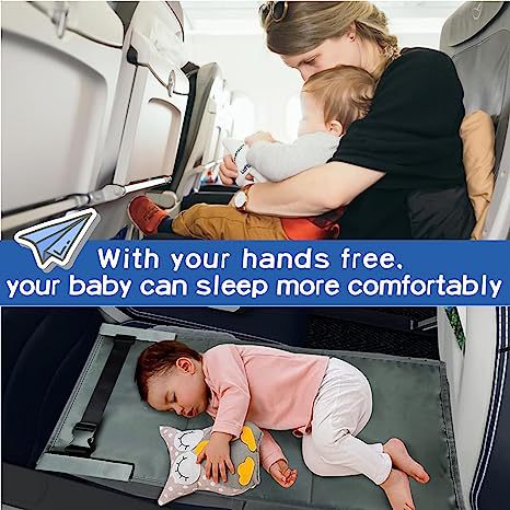 Children's aircraft hammock seat extender portable travel bed children's aircraft travel accessories flight pedals