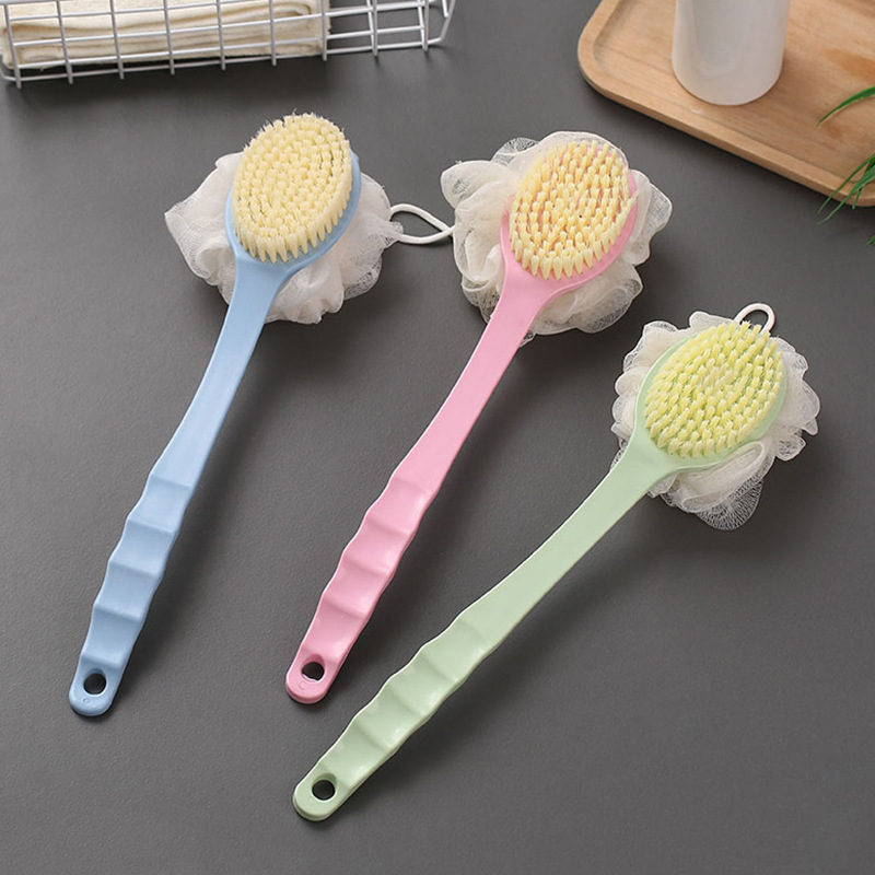 Bathing brush back rubbing does not ask for long handle brush soft hair double-sided bath brush mud rubbing ash rubbing bath brush back artifact