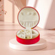 Rose red-Lisi velvet-round; storage box