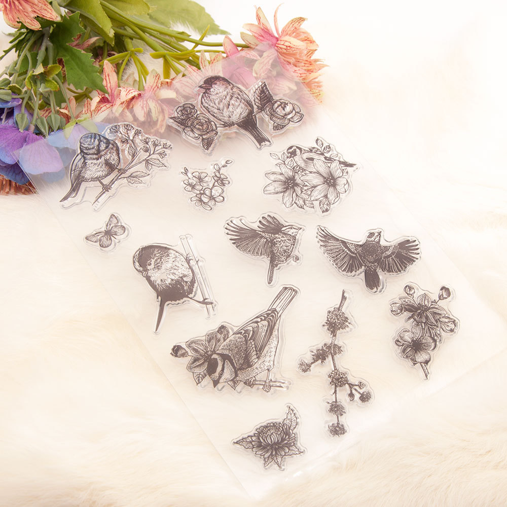 Transparent seal DIY Journal scrapbook scrapbook finished seal stamp T1917