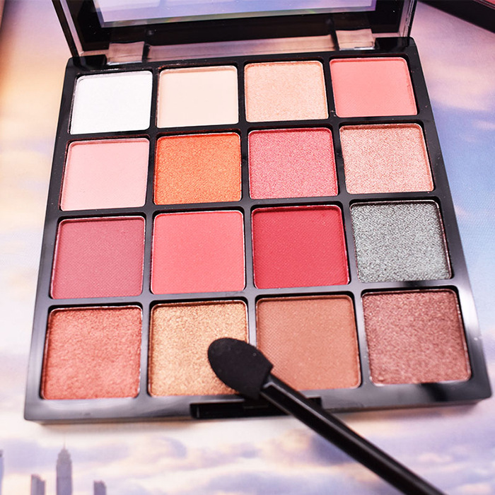 Ramila ins TikTok super hot 16-color Pearl matte eye shadow plate combination color earth color 16g
