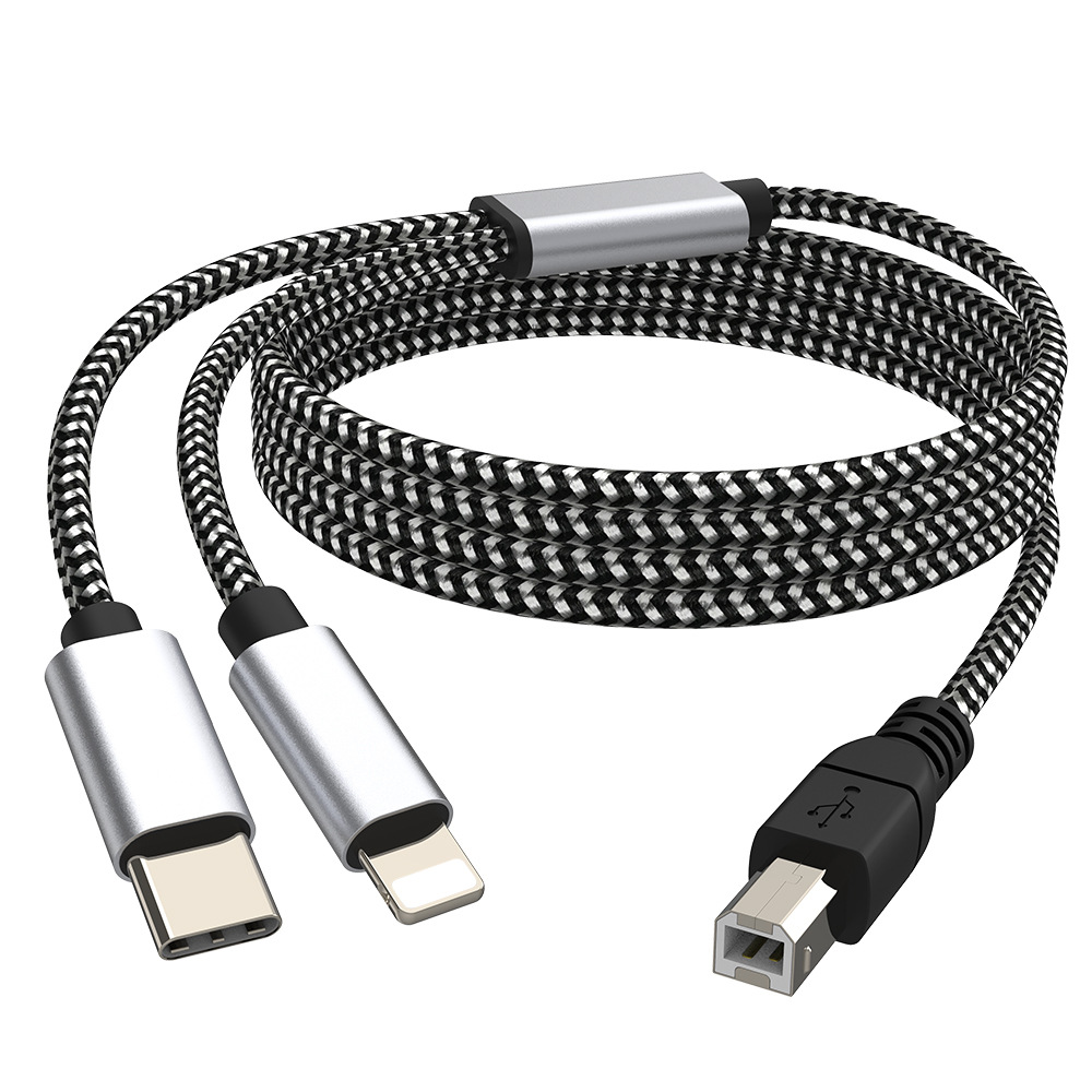 Type C plus usb printing line two-in-one piano line MIDI line