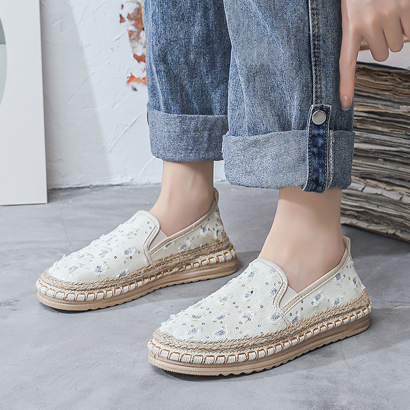 Old Beijing Original Cloth Shoes Women's Casual All-match Summer 2023 New Breathable Fragrant Style Slip-on Fisherman Shoes for Women