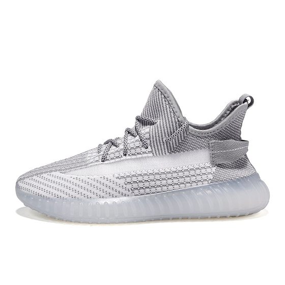 Coconut shoes for men and women 35/47 plus size fly woven casual shoes mesh breathable sneaker couple running shoes wholesale