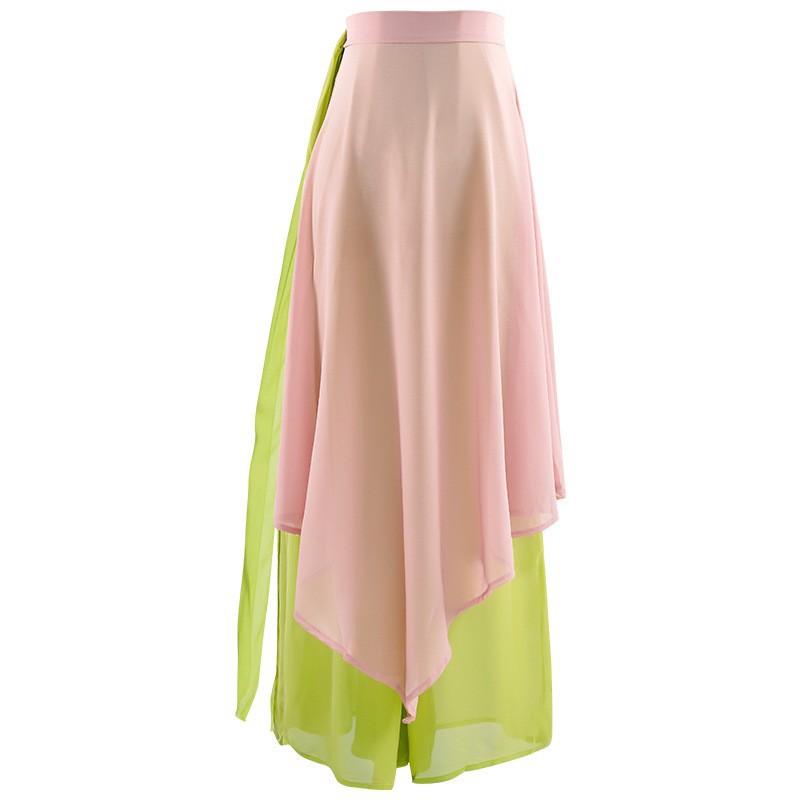Chinese dance pants women's loose elegant chiffon culottes classical dance performance clothing modern dance practice wide-leg pants