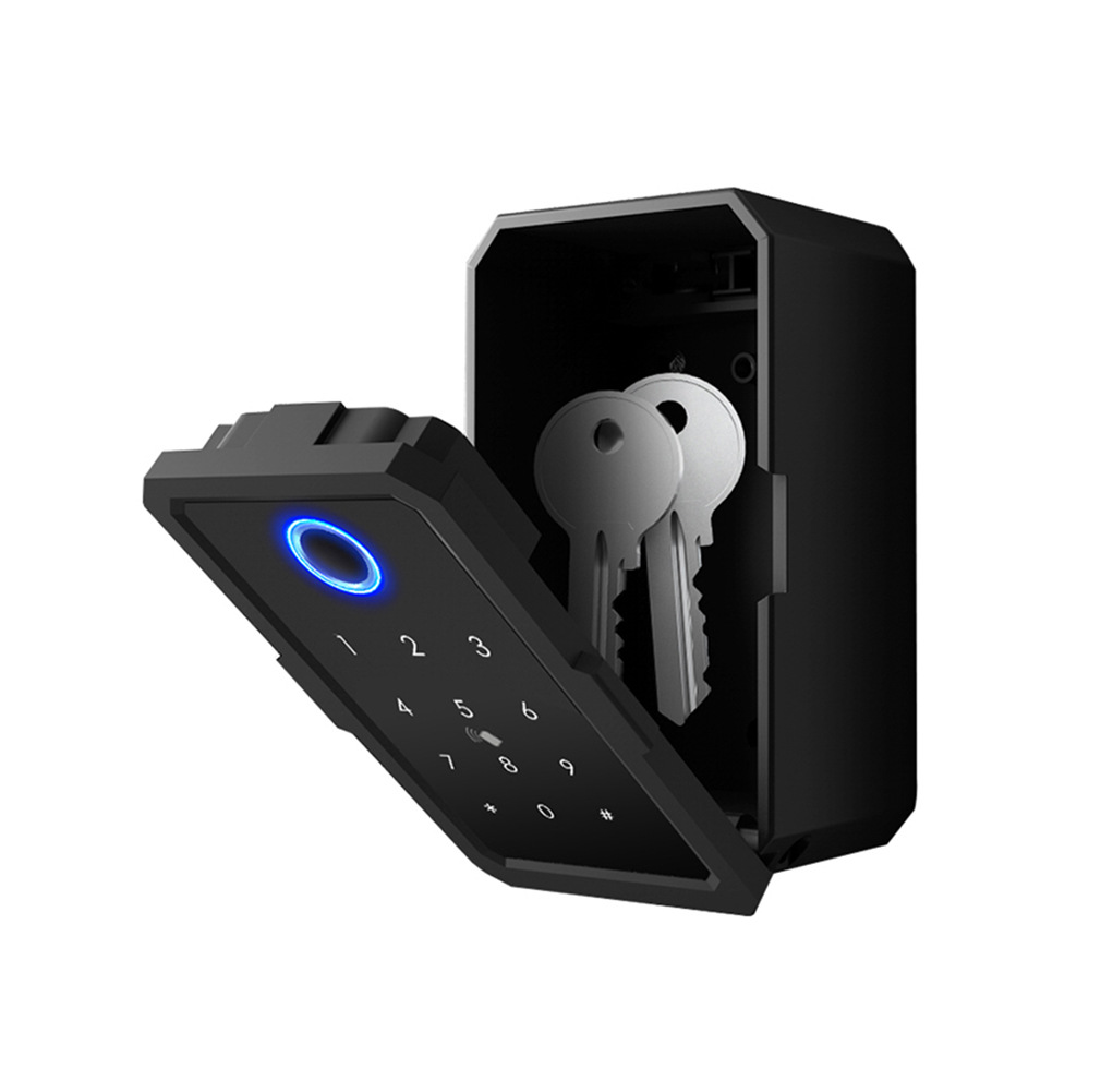 Graffiti smart Bluetooth lock box remote unlocking key box fingerprint unlocking box key box anti-lost