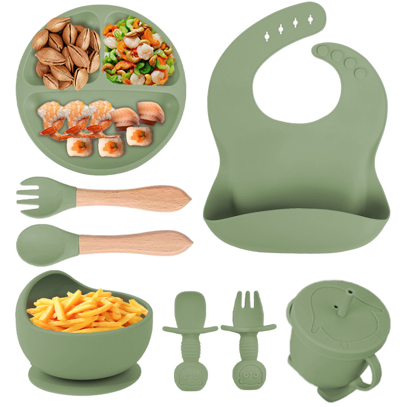 Army Green eight-piece set