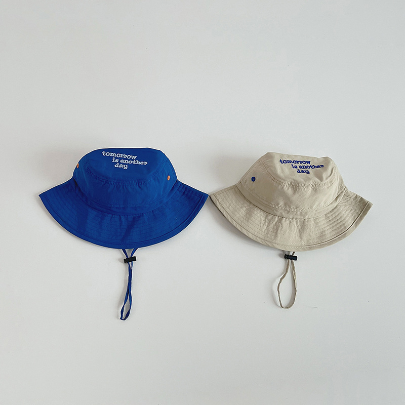 Qiunan children sunscreen cap 2023 Summer new ins quick-drying fisherman hat baby hat sunshade hat wholesale