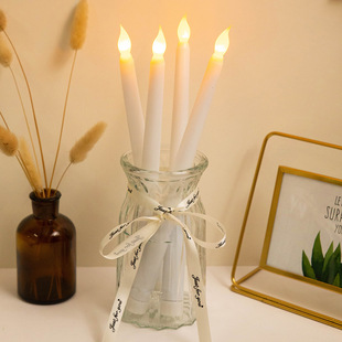 LED candle lamp Christmas holiday wedding birthday party glossy electronic candle modeling lamp Secret Room 2 piece set