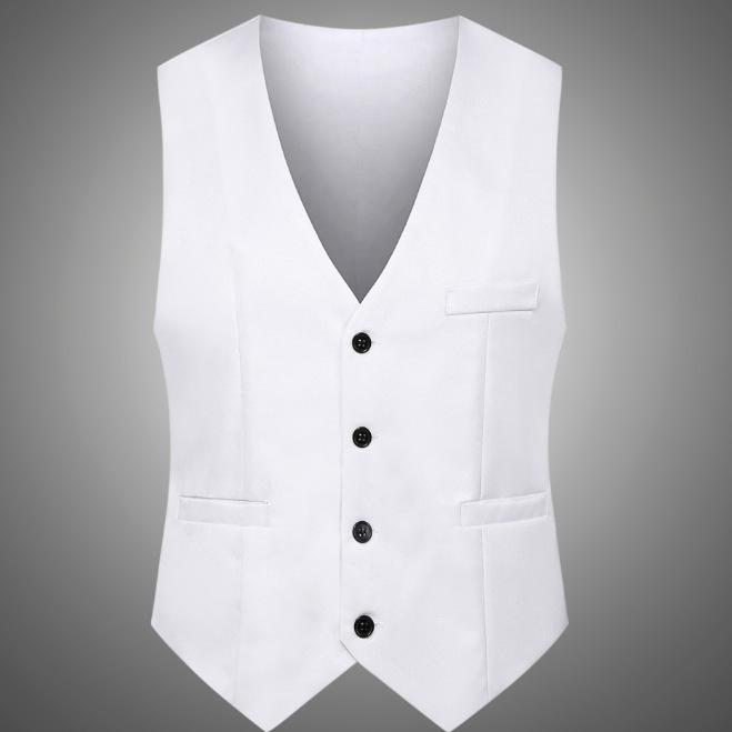 Cross-border foreign trade wholesale large-scale fashion new waistcoat slim casual waistcoat men's 3D map available for foreign trade