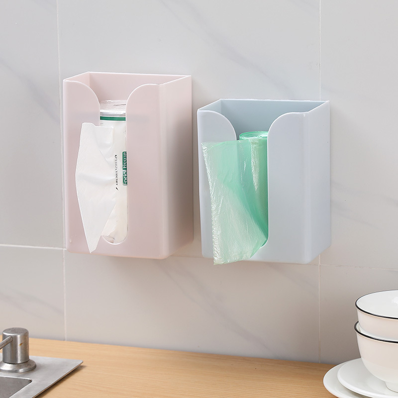 Multifunctional Tissue Box Creative Punch-free Paper Box Wall-mounted Toilet Tissue Box