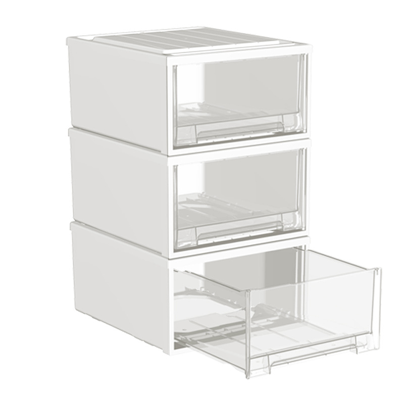 Thickened clothes storage box plastic storage box household storage cabinet wardrobe locker drawer storage box