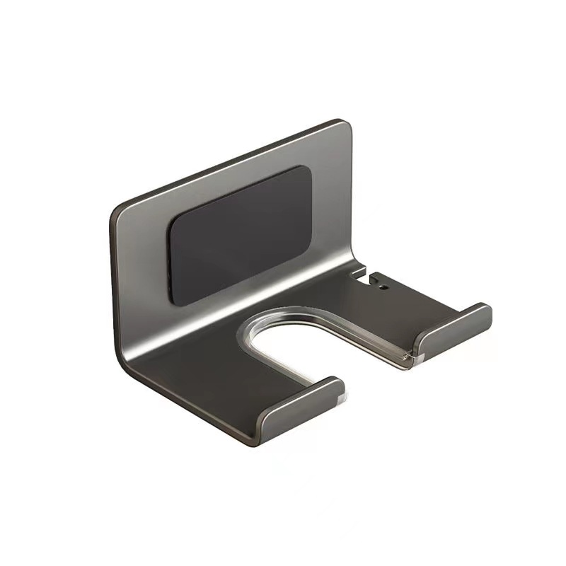 Gun Grey Hair Dryer Storage Rack Dyson Shelf Placing Rack Punch-free Toilet Storage Air Drum Bracket Hanger