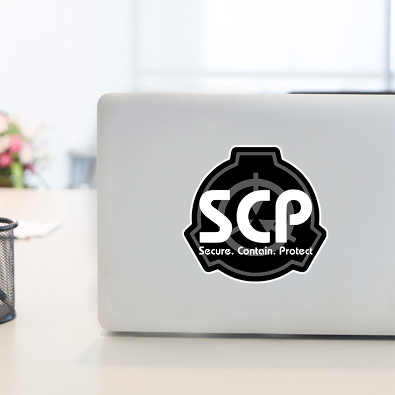 SCP Foundation large suit decorative car motorcycle helmet skateboard luggage computer sticker