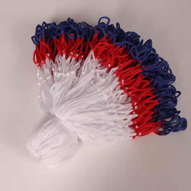 Children's basketball net wholesale small baby mini net indoor and outdoor nylon woven three-color basketball net