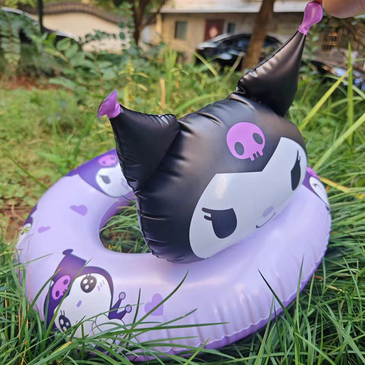 Children's melody swimming ring kulomi cartoon life buoy thickened inflatable float ring water seat ring wholesale manufacturers