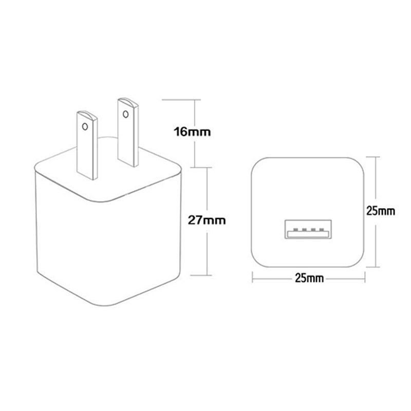 5V 1A Charger Small Appliance Adapter Mobile Phone Charger Green Point Single USB A21 Fifth Generation 1A Charging Head
