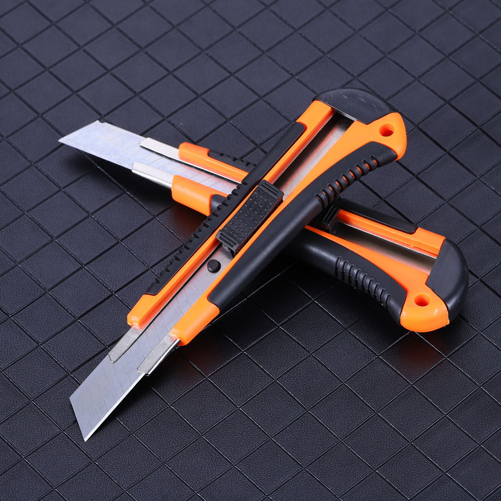 Factory wholesale 223 plastic coated art knife stainless steel paper cutting knife express knife wallpaper knife unpacking knife folding knife cutting knife