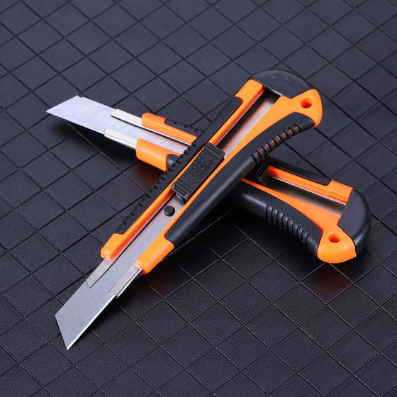 Factory wholesale 223 plastic coated art knife stainless steel paper cutting knife express knife wallpaper knife unpacking knife folding knife cutting knife