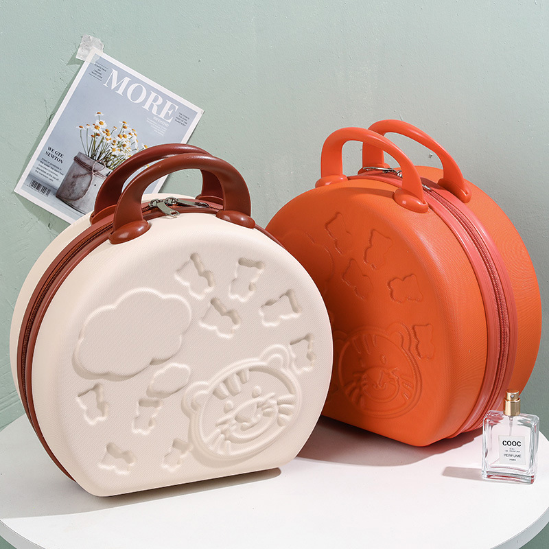 Cartoon 14-inch cosmetic case mini portable box small luggage hand gift password suitcase storage cosmetic bag