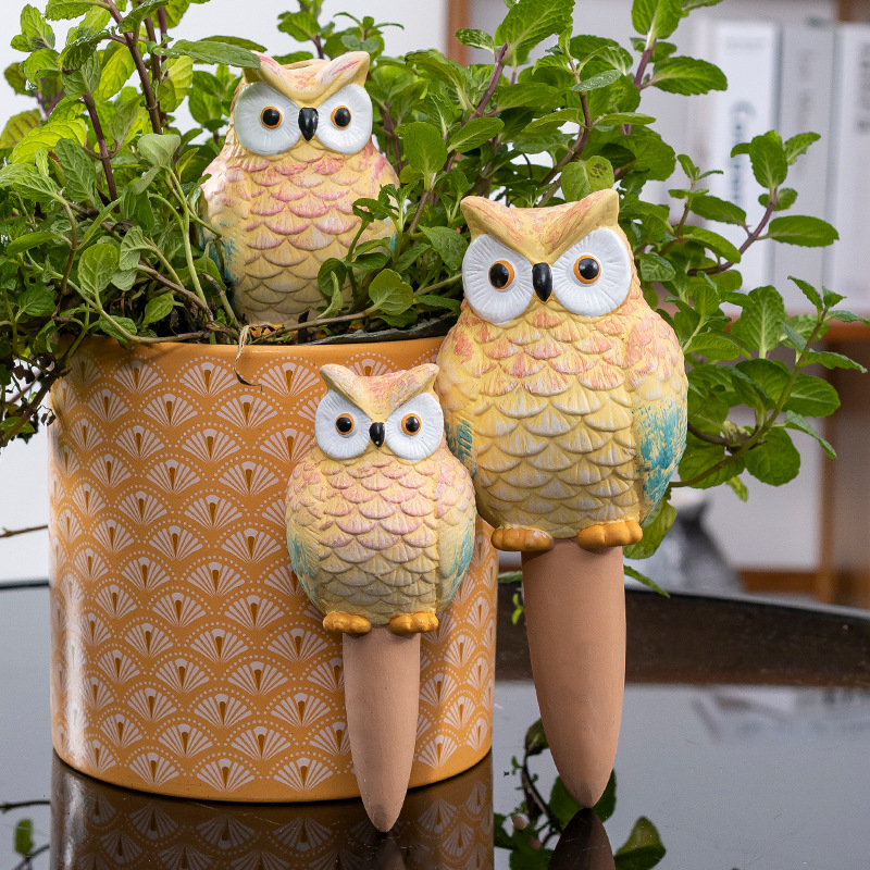 Rizenghong Ceramic № 8 Big Owl Seperator Устройство для полива цветов Устройство для ленивого капельного орошения Устройство для полива воды Эксклюзивно для трансграничных