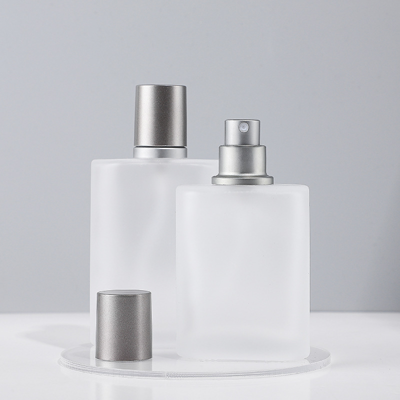 四方フロスト香水瓶30ml蒙砂ガラス分注瓶化粧品スプレー瓶電気化アルミ蓋メーカー直供|undefined