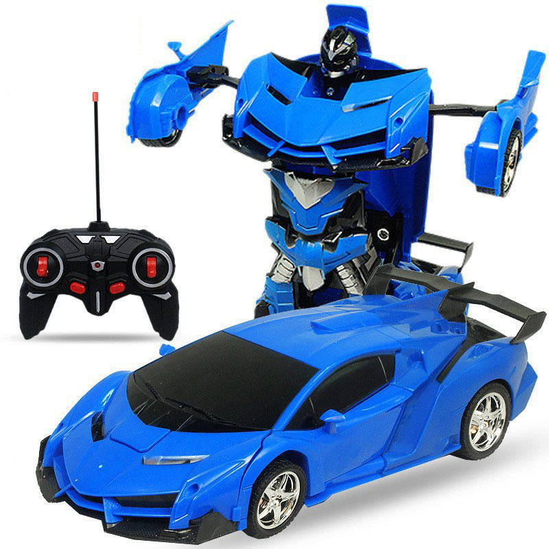 Remote control deformation car charging remote control car induction transformation King Kong robot electric remote control car children's toy car