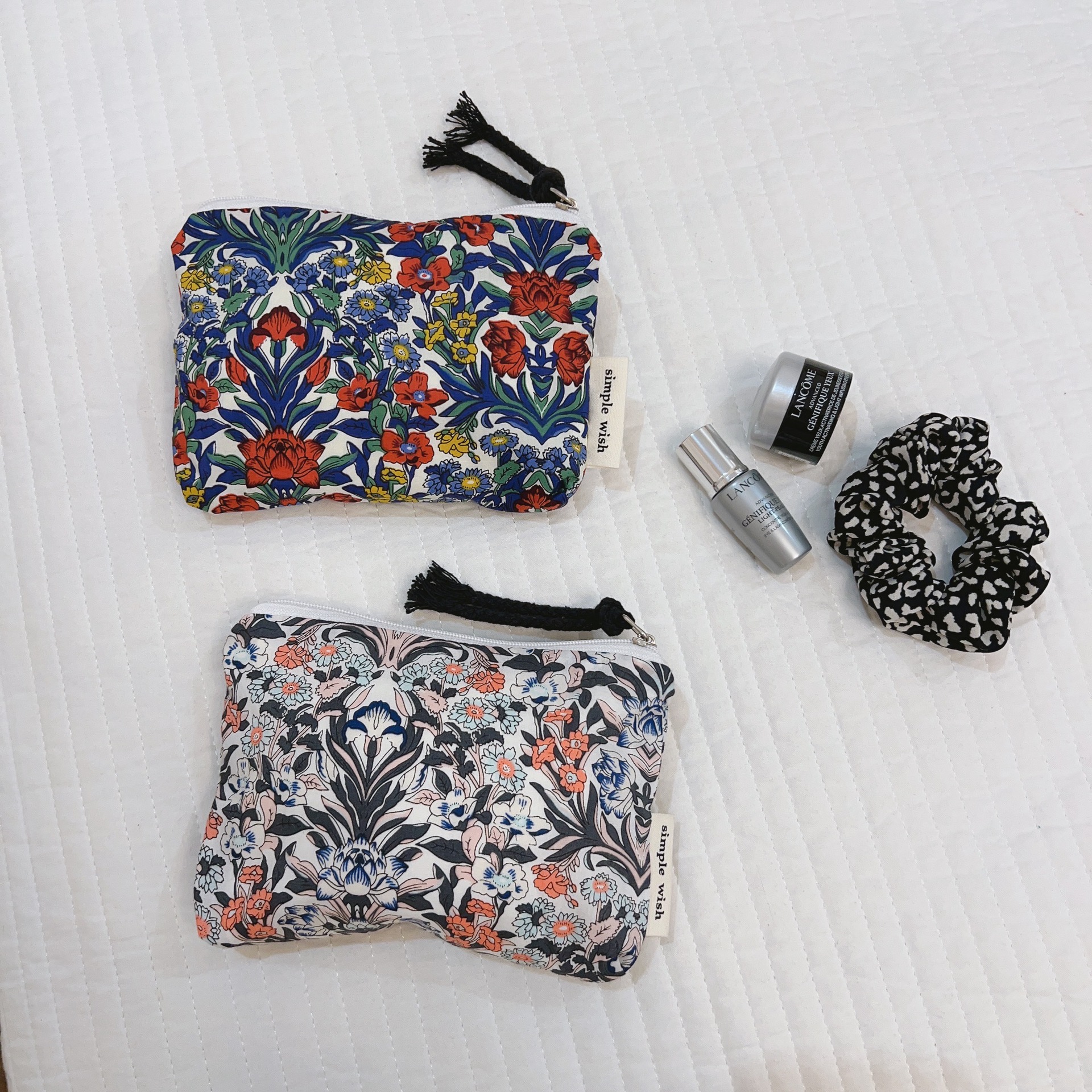 [Su Xi cloth bag] Retro floral change bag mini cotton bag lipstick earphone storage bag card bag moon bag