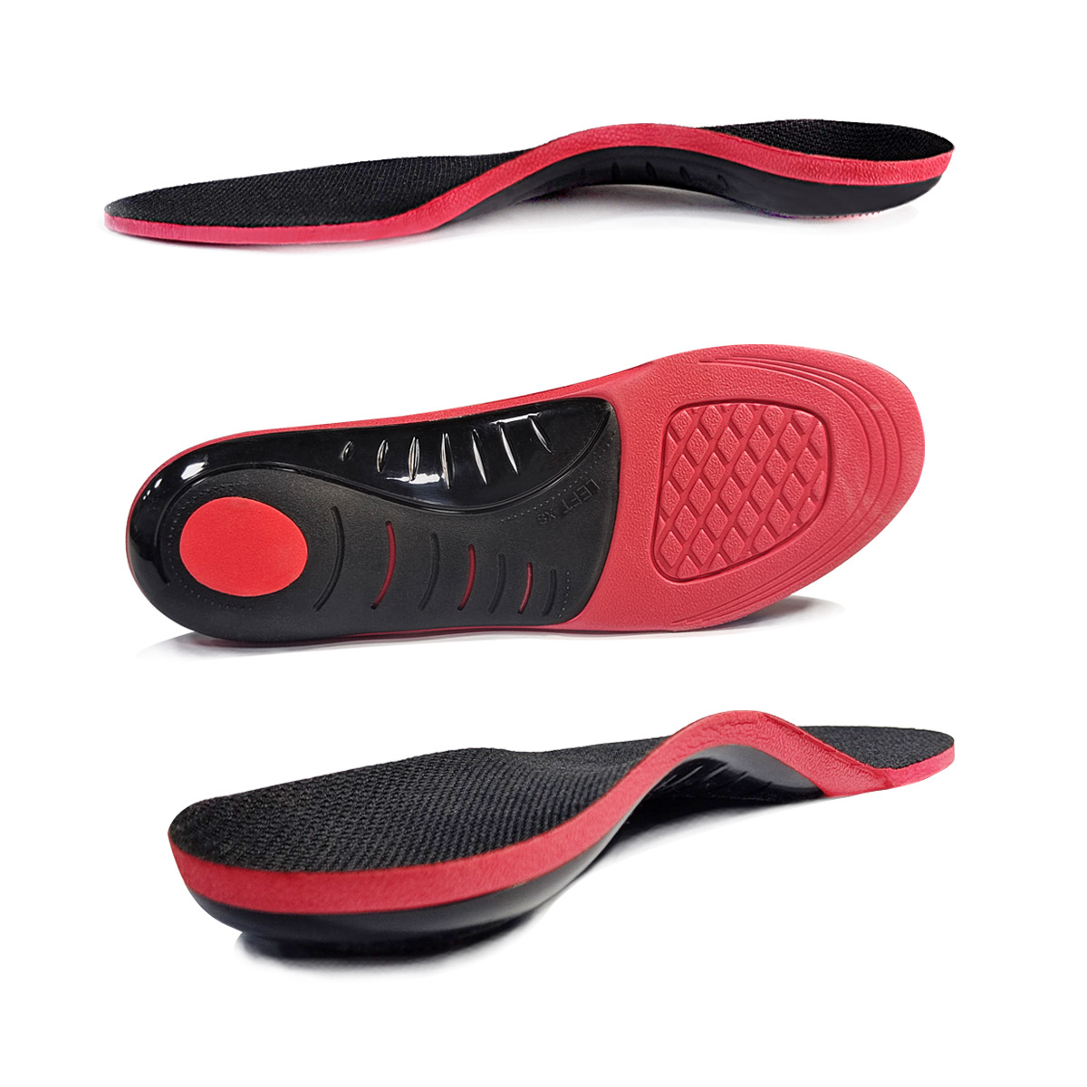 New Arch Soft Insole Flat Foot Bow Foot Sports Insole Breathable Sweat Absorbing Orthopedic Insole for Hair