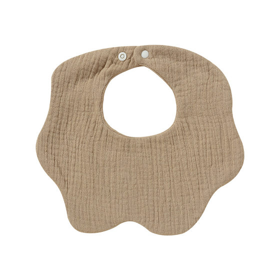 Solid color baby saliva towel Class A pure cotton 6-layer gauze 360 degree children's saliva pocket baby bib absorbent bib