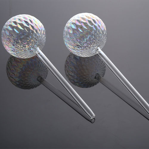 Fish diamond pattern spherical watering device household glass ball watering device automatic dripping lazy watering device