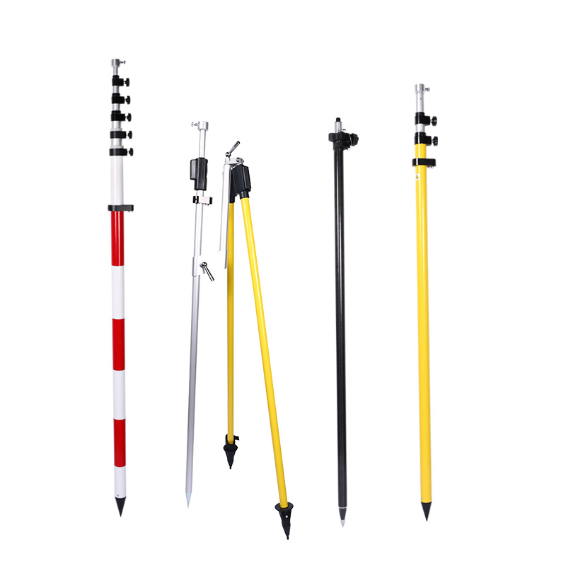 RTK/GPS centering Rod carbon fiber rod 2 m 3 m 5 M measuring and mapping prism Rod two-legged three-legged bracket