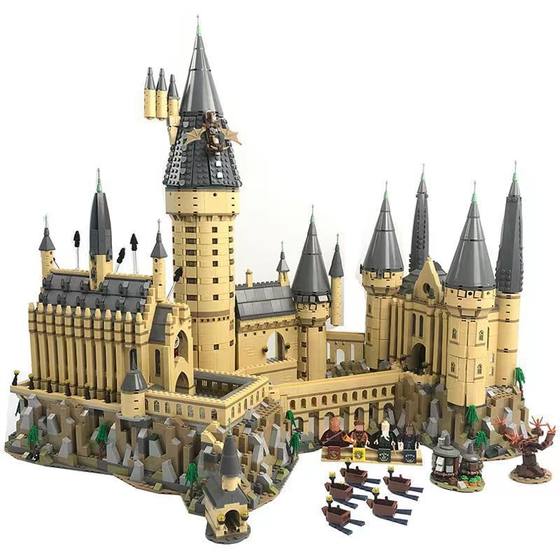 High quality compatible with Lego Harry hogworth Castle Potter magic school high difficulty assembling building blocks toys