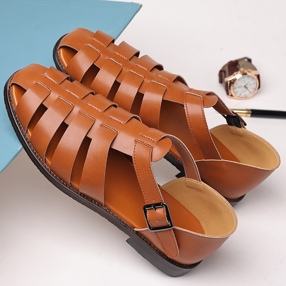 Large Size Men's Shoes 2023 Summer New Casual Sandals Men's Fashion Trendy Roman Shoes Cross-border Foreign Trade Shoes 9985