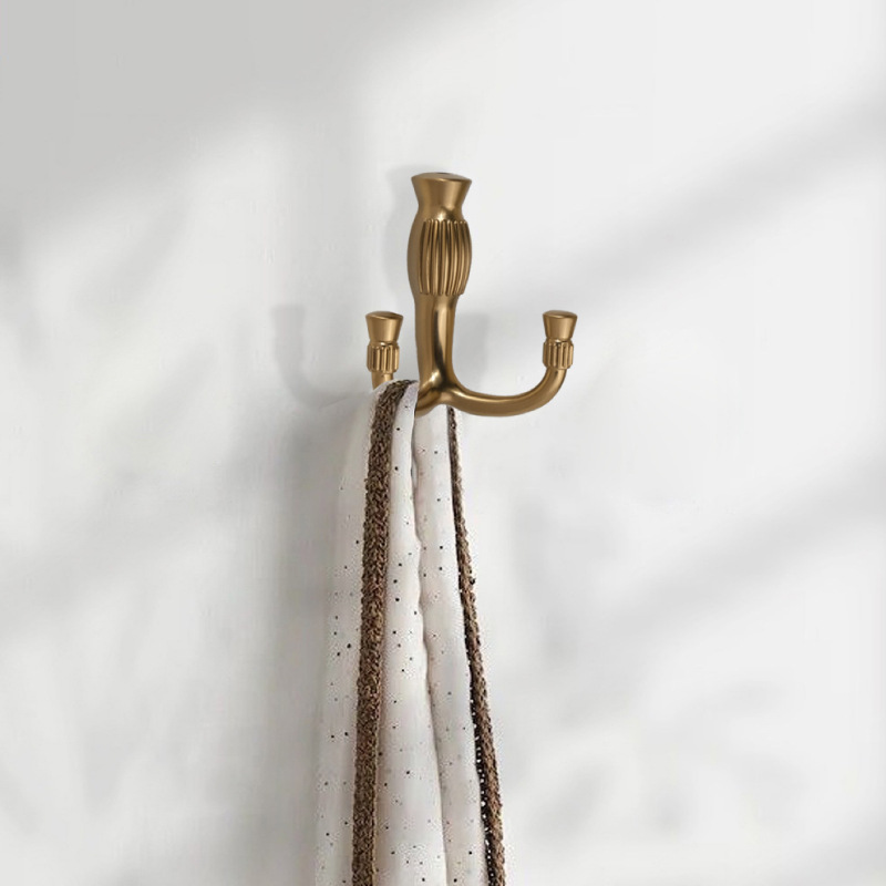 New Style Simple French Style Clothes Hook Single Hidden Screw Hallway Clothes Hook Zinc Alloy Light Luxury High-end Clothes Hook