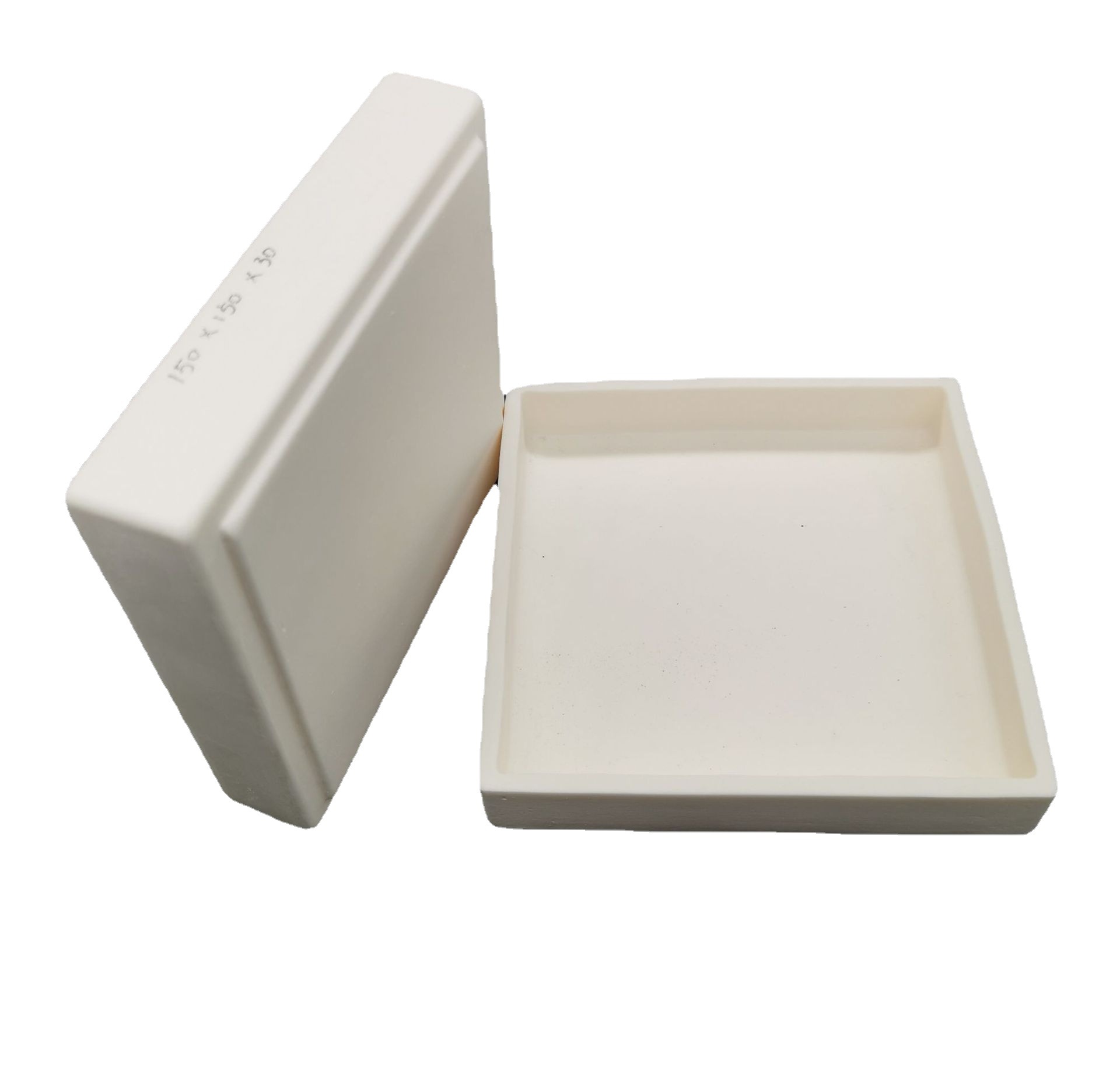 Square 99 porcelain high purity Crucible alumina Crucible corundum Crucible factory direct Ruiming ceramics