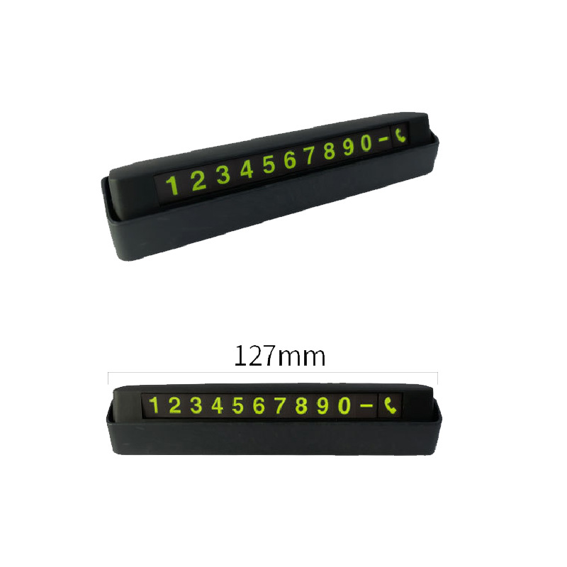 New temporary parking plate number moving license plate logo creative moving car moving car parking card car luminous telephone plate