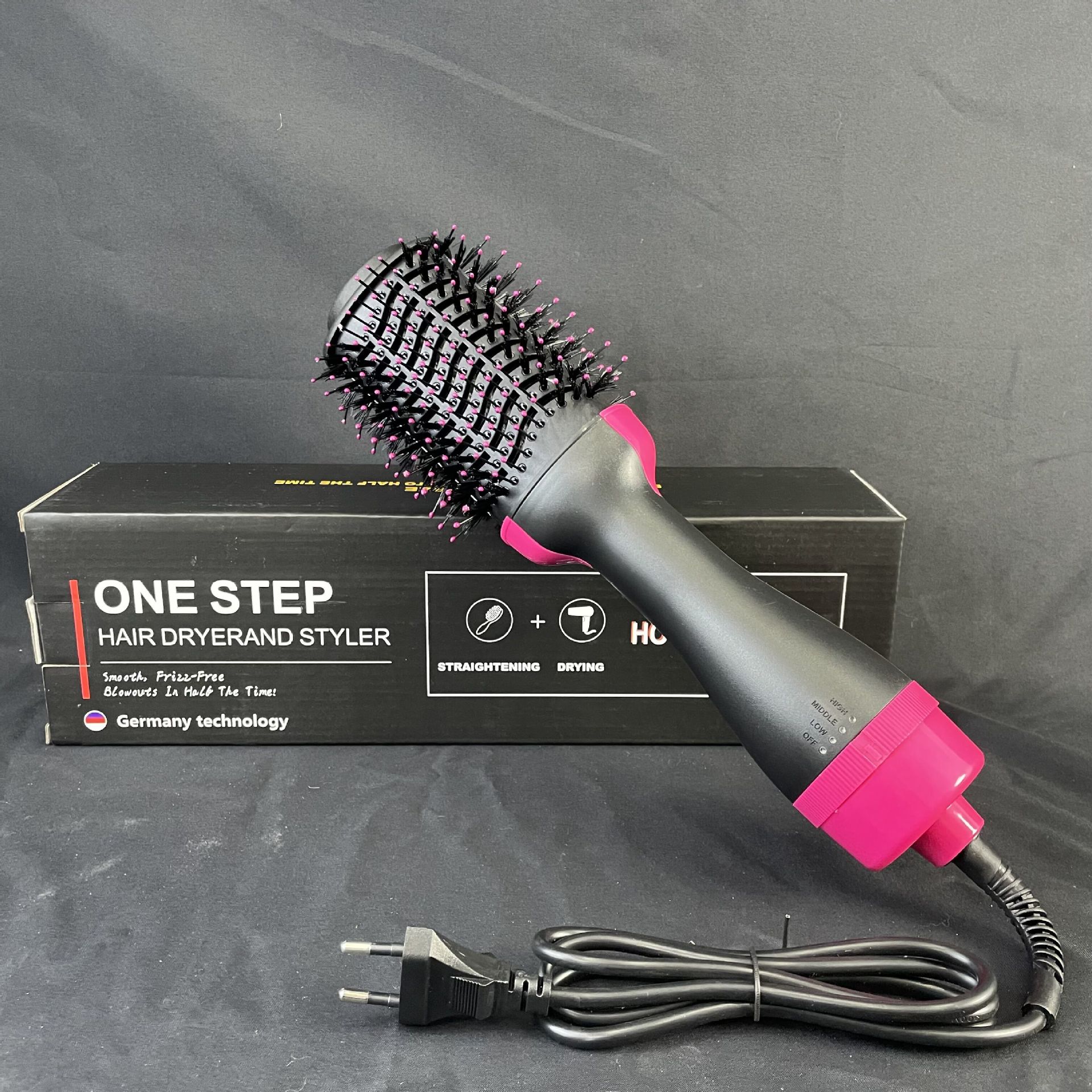 Cross-border multi-functional hair straightener three-in-one full-automatic hair straightener negative ion artifact does not hurt hair hot air comb